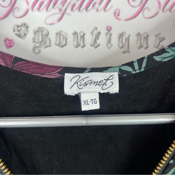 Kismet tank top zipper detail zip up blouse flowers Multicolor Floral Mini Dress - Picture 4 of 6